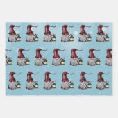 Buffalo Kariert Gnomes Geschenkpapier Set (Vorderseite 2)