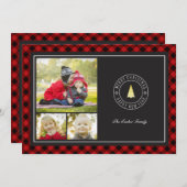 Buffalo Kariert & Goldbaum Weihnachten 3 Foto (Vorne/Hinten)