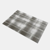 Buffalo kariert grau Tartan Aquarell rustikal Fußmatte (Schrägansicht)