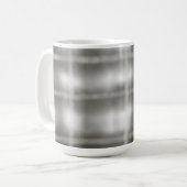 Buffalo kariert grau Tartan Aquarell rustikal Kaffeetasse (Vorderseite Links)
