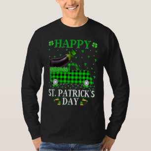 Buffalo Kariert Green Truck Eggplant Frucht St Pat T-Shirt