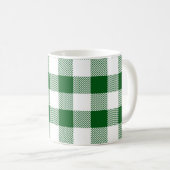Buffalo Kariert Green White Karo Kaffeetasse (VorderseiteRechts)