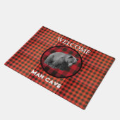Buffalo Kariert Grizzly Bear Man Höhle Doormat Fußmatte (Schrägansicht)