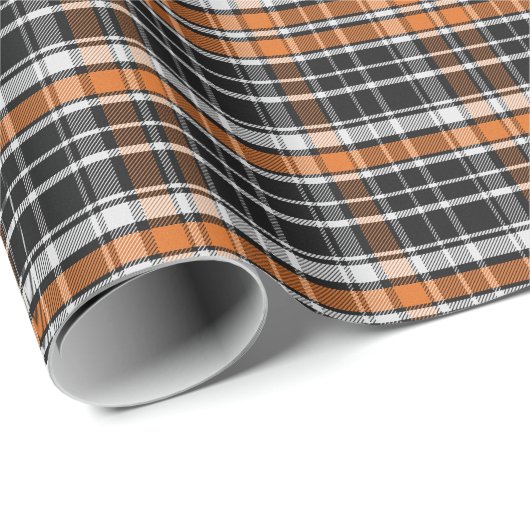 Buffalo Kariert Halloween Pattern Geschenkpapier (Rolleneckpunkt)