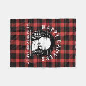 Buffalo Kariert Happy Campers Familienname Camping Fleecedecke (Vorderseite (Horizontal))