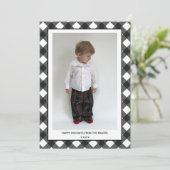 Buffalo Kariert Happy Holidays Card zu Weihnachten (Stehend Vorderseite)