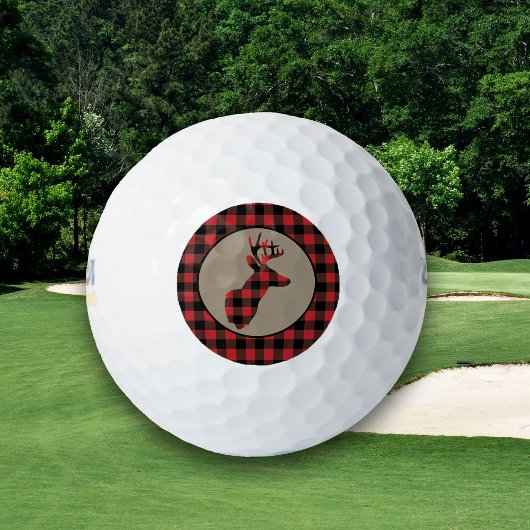Buffalo Kariert Hirschkopf Golfball