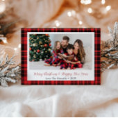 Buffalo Kariert Holiday Gruß Foto Postkarte