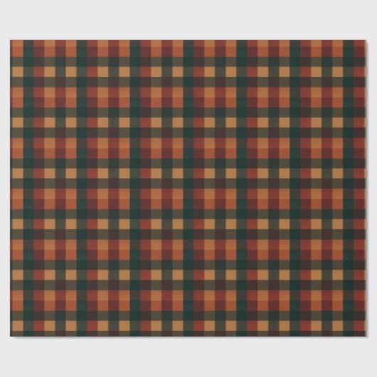 Buffalo Kariert Holiday Rustic Gingham Geschenkpapier (Flach)