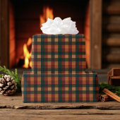 Buffalo Kariert Holiday Rustic Gingham Geschenkpapier