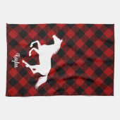 Buffalo Kariert Horse Lover Geschirrtuch (Horizontal)