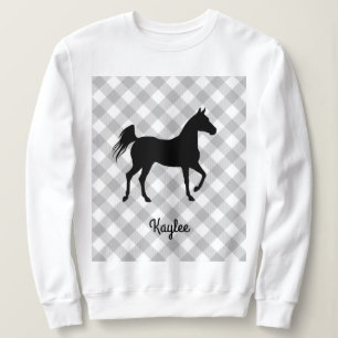 Buffalo Kariert Horse Lover (nicht so), leicht Swe Sweatshirt