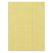 Buffalo Kariert in Gelb, Weiß und Marine Tischdecke (Vorderseite)