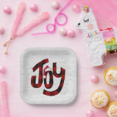 Buffalo Kariert Joy on White Birch Pappteller (Party)