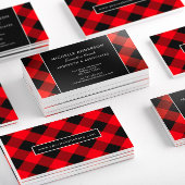 Buffalo Kariert Karo Führungskraft Coach benutzerd Visitenkarte