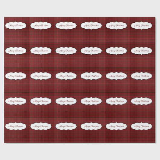 Buffalo Kariert Karos Muster Weihnachten Geschenkpapier (Flach)