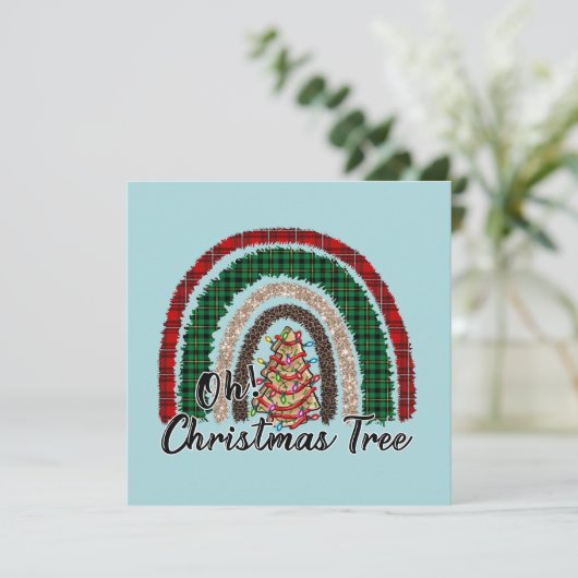 Buffalo Kariert & Leopard Print Rainbow (2) (Stehend Vorderseite)