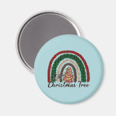 Buffalo Kariert & Leopard Print Rainbow (2) Magnet (Vorderseite/Rückseite)