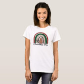 Buffalo Kariert & Leopard Print Rainbow (2) T-Shirt (Vorne ganz)