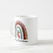Buffalo Kariert & Leopard Printbüffel Kaffeetasse (Vorderseite Links)
