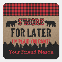 Buffalo Kariert Lumberjack S'more Gefallen Sticker