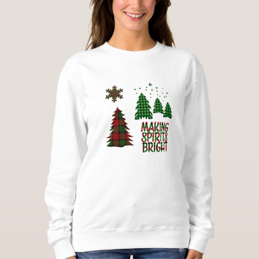 Buffalo Kariert Making Spirits Bright Sweatshirt (Vorderseite)