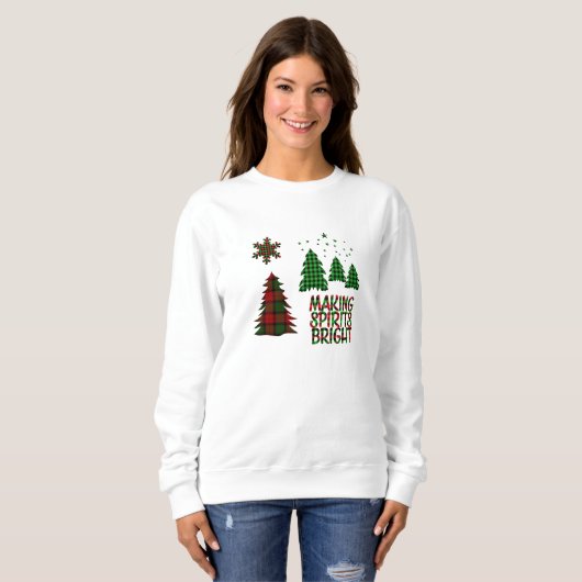 Buffalo Kariert Making Spirits Bright Sweatshirt (Vorne ganz)