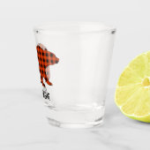 Buffalo Kariert Mama Bear Schnapsglas (Rechts)