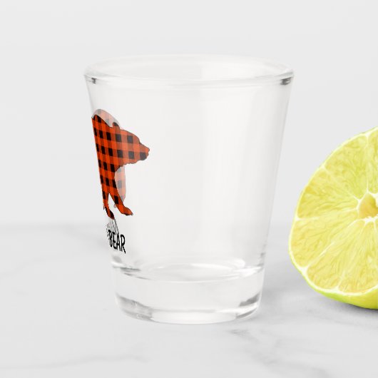 Buffalo Kariert Mama Bear Schnapsglas (Rechts)