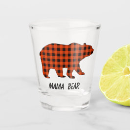 Buffalo Kariert Mama Bear Schnapsglas
