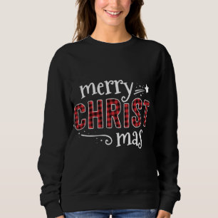Buffalo Kariert Merry Christ Mas Christmas Christl Sweatshirt