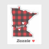 Buffalo Kariert Minnesota Sticker (Blatt)