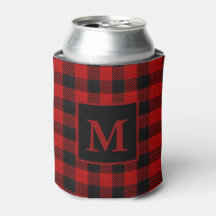 Buffalo Kariert Mit Monogramm Can Cooler
