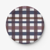 Buffalo Kariert Modern Festival Pappteller (Vorderseite)