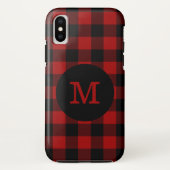 Buffalo Kariert Monogram Case-Mate iPhone Hülle (Rückseite)
