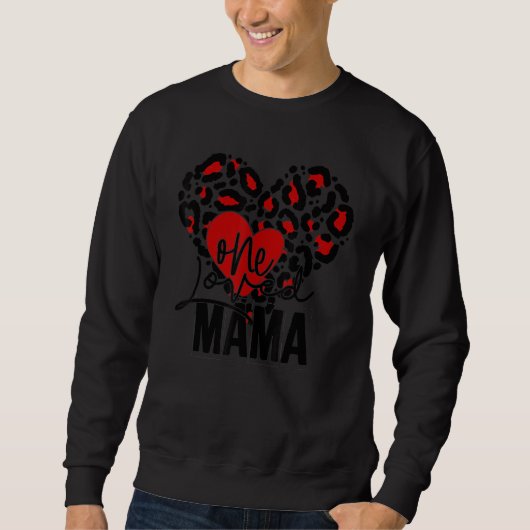Buffalo Kariert One Love Mama Life Herzwale Sweatshirt (Vorderseite)
