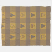 Buffalo Kariert Ornament Weihnachten Fleecedecke (Vorderseite (Horizontal))