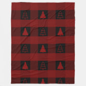 Buffalo Kariert Ornament Weihnachten Fleecedecke (Vorderseite)