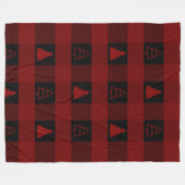 Buffalo Kariert Ornament Weihnachten Fleecedecke (Vorderseite (Horizontal))