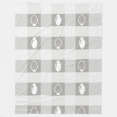 Buffalo Kariert Ornament Weihnachtsbrille Fleecedecke (Vorderseite)