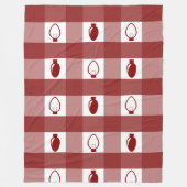 Buffalo Kariert Ornament Weihnachtsbrille Fleecedecke (Vorderseite)