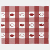 Buffalo Kariert Ornament Weihnachtsbrille Fleecedecke (Vorderseite (Horizontal))