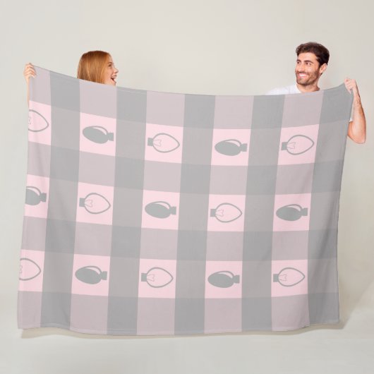 Buffalo Kariert Ornament Weihnachtsbrille Fleecedecke (Beispiel)