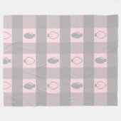 Buffalo Kariert Ornament Weihnachtsbrille Fleecedecke (Vorderseite (Horizontal))