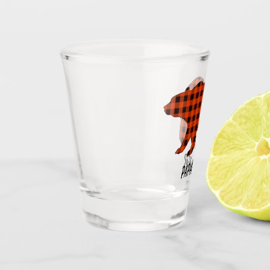 Buffalo Kariert Papa Bear Schnapsglas (Links)