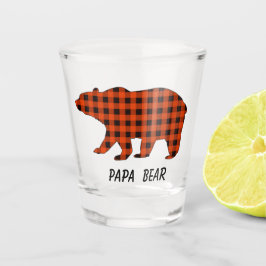 Buffalo Kariert Papa Bear Schnapsglas