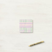 Buffalo Kariert Pastel Rustic Cotattcore Spring Post-it Klebezettel (Auf Schreibtisch)