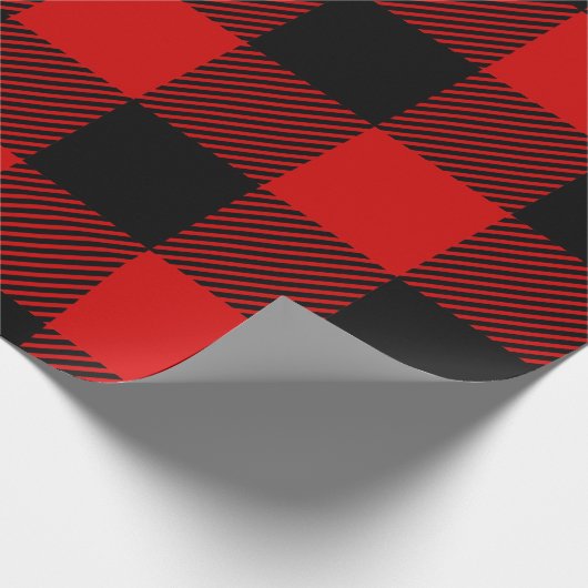 Buffalo Kariert Pattern Geschenkpapier (Ecke)