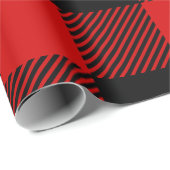 Buffalo Kariert Pattern Geschenkpapier (Rolleneckpunkt)