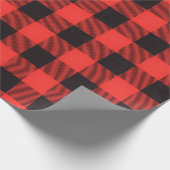 Buffalo Kariert Pattern Geschenkpapier (Ecke)